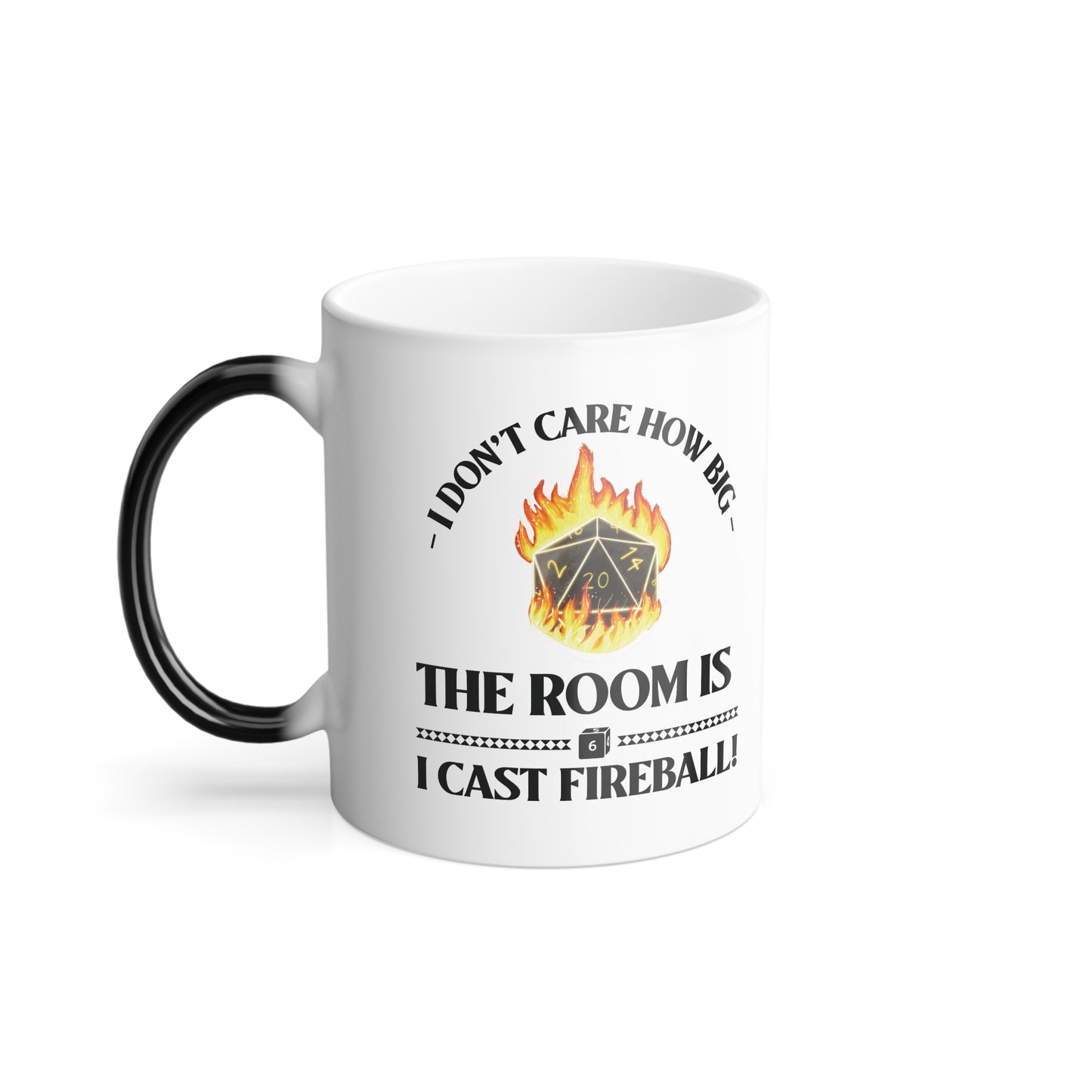 Mug - d&d Spell Cast Fireball Color Morphing Mug, 11oz