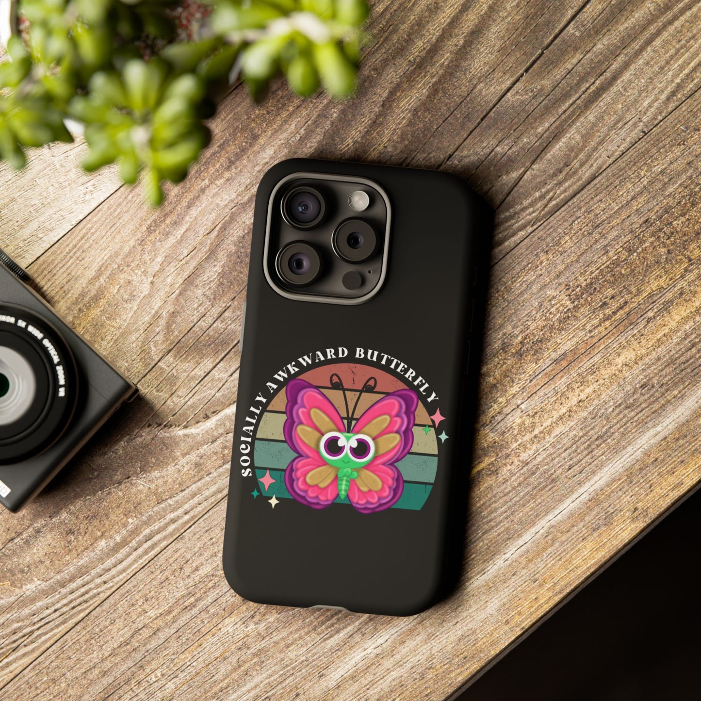 Socially Awkward Butterfly phone case Tough Cases
