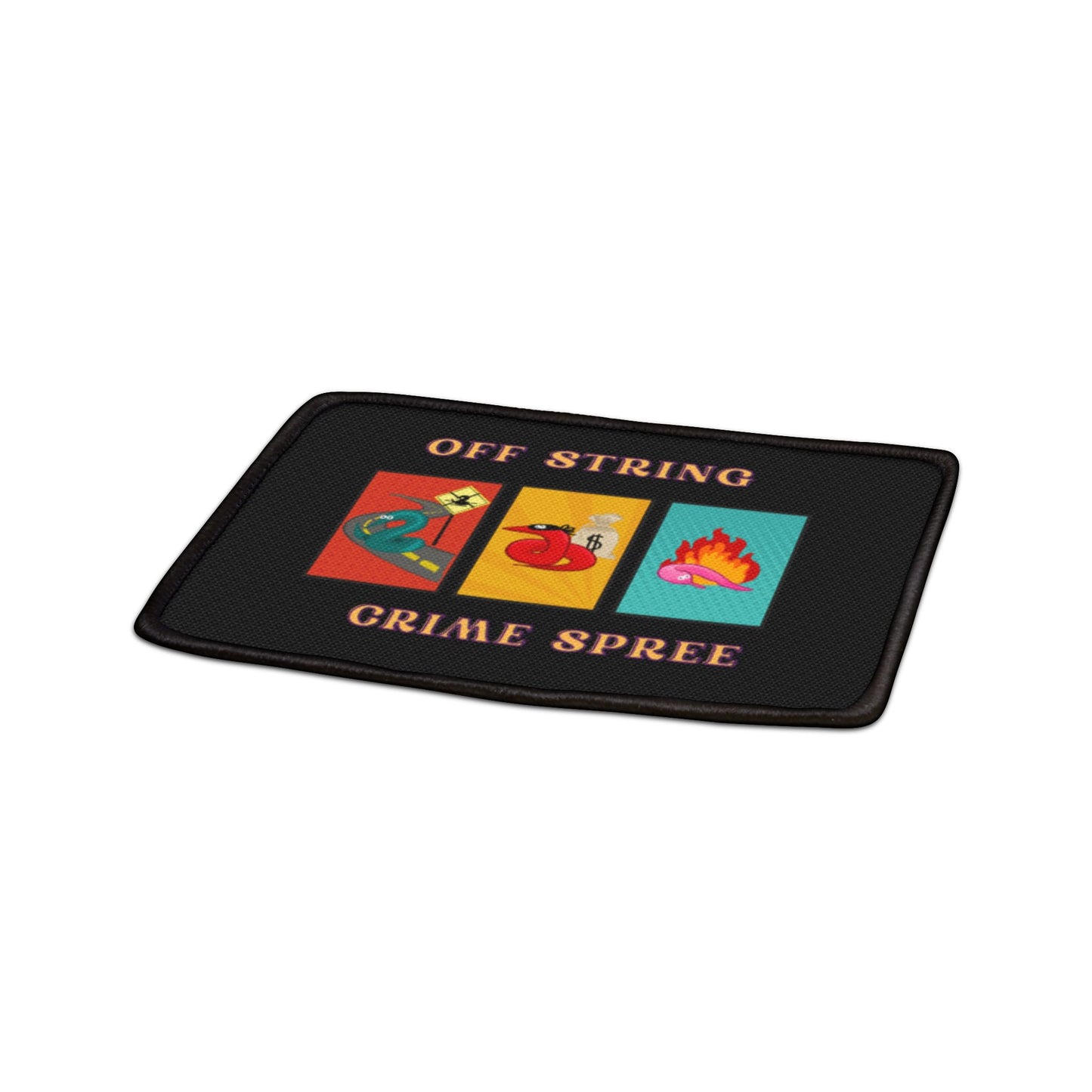 Worm off the String, Crime Spree, Iron-On Patches