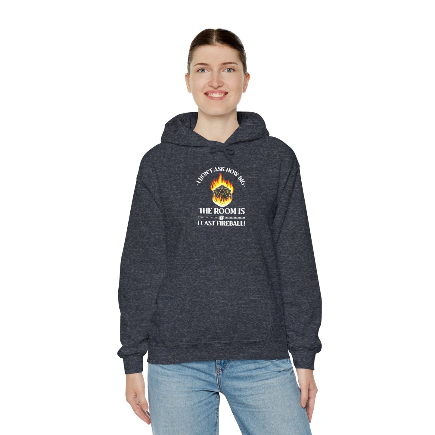 Hoodie - dnd Cast Fireball Design