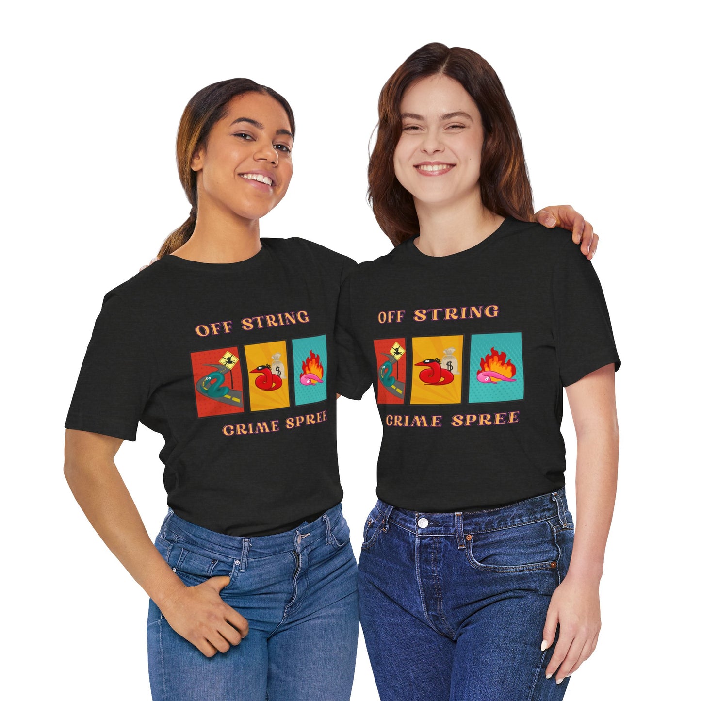 Worm on the String, Worm off the String, Crime Spree, Unisex Jersey Short Sleeve Tee