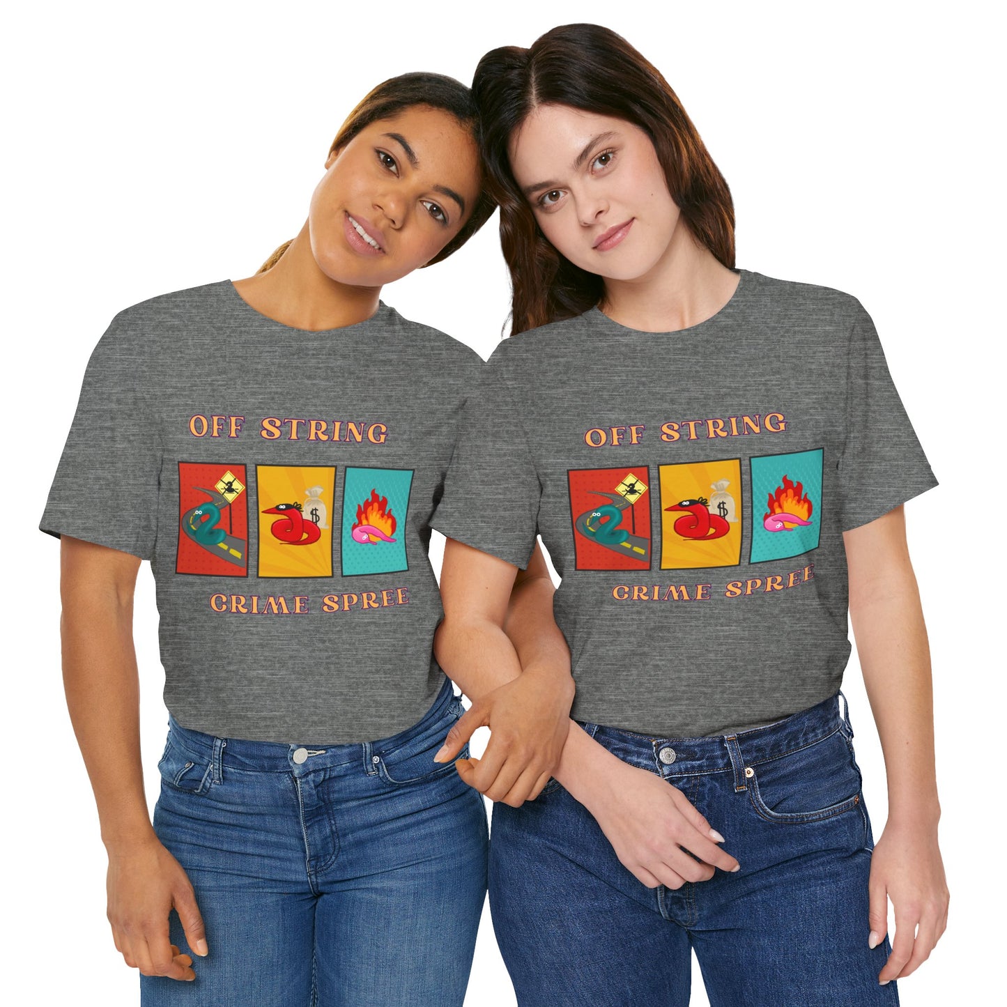 Worm on the String, Worm off the String, Crime Spree, Unisex Jersey Short Sleeve Tee