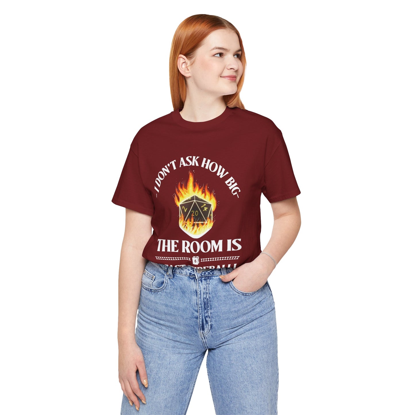 DnD, D&D, Cast fireball Unisex Tee, Introvert Meme Shirt, Funny Graphic Tee, Sarcastic T-Shirt, Humorous Top, Hilarious Quote Tee