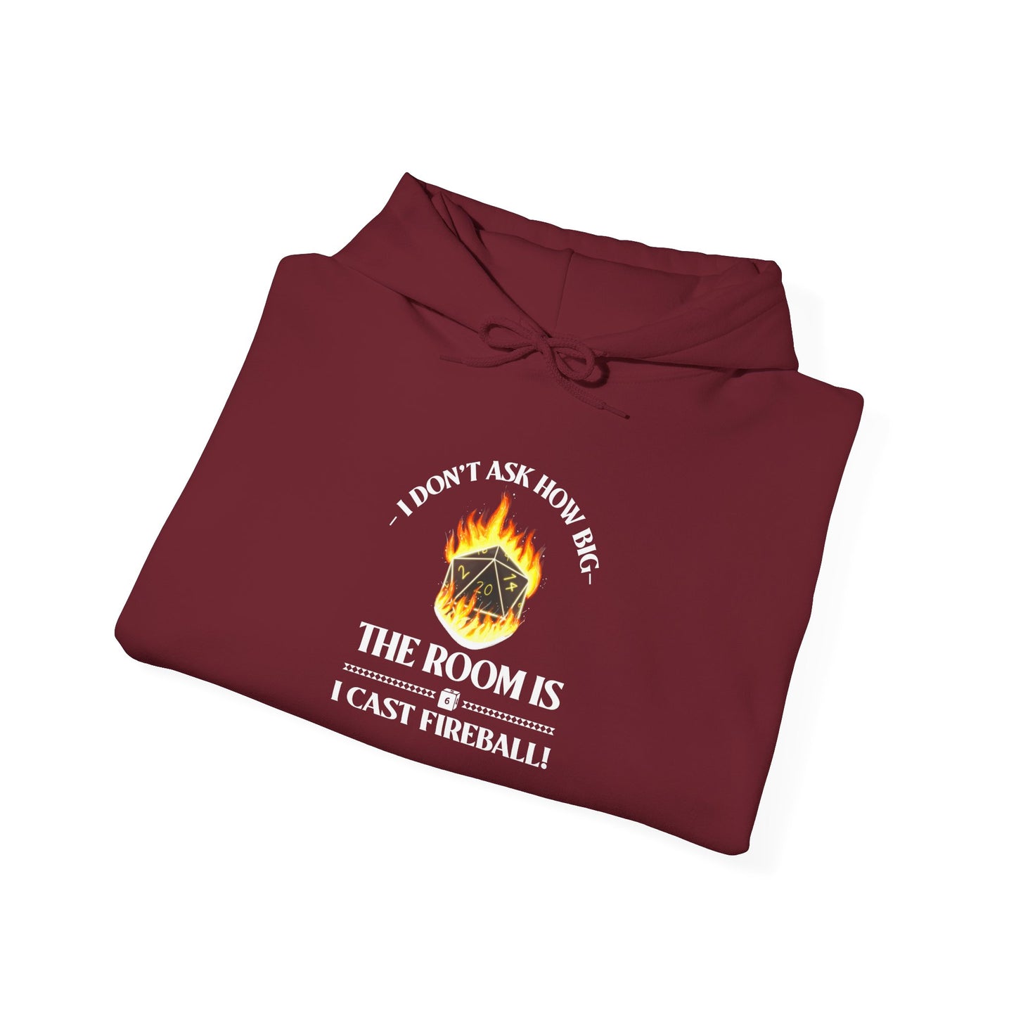 Hoodie - dnd Cast Fireball Design