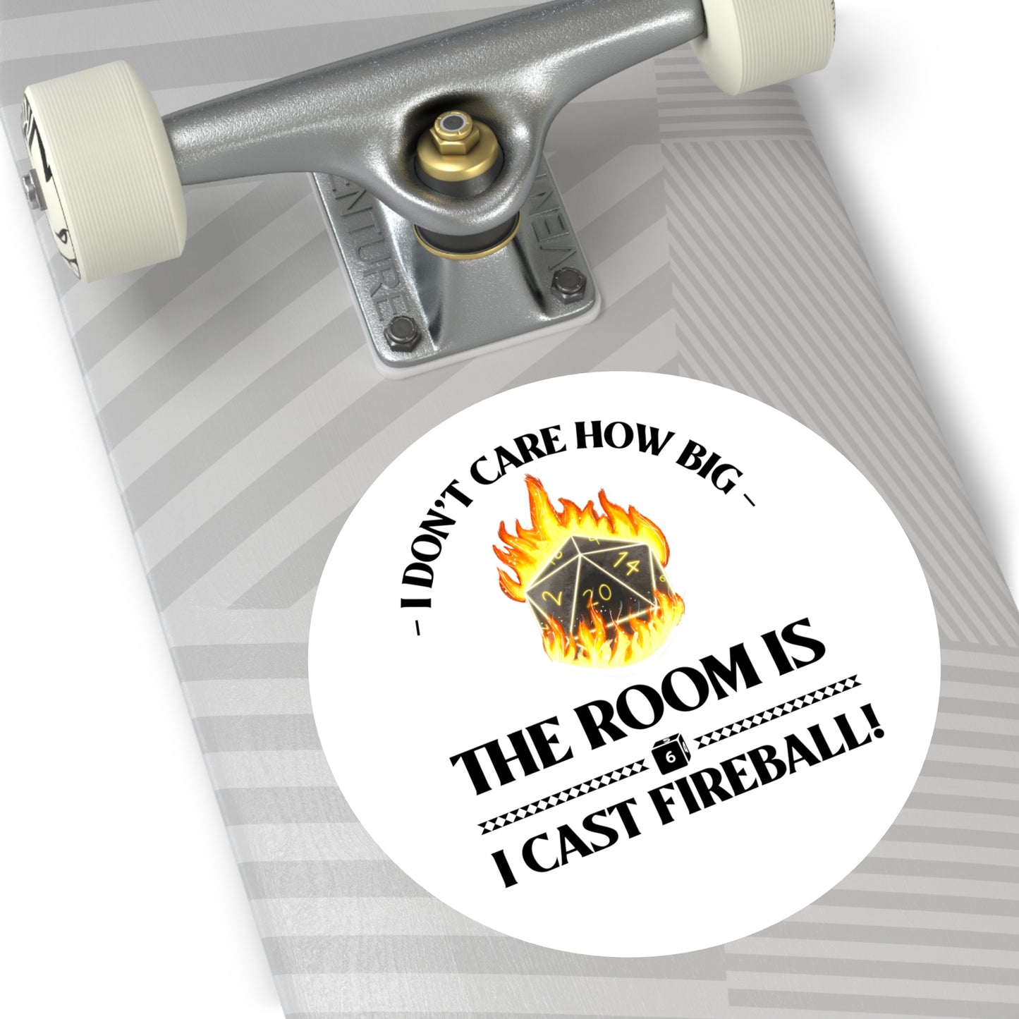 Sticker Set: D&D Cast Fireball Round Stickers