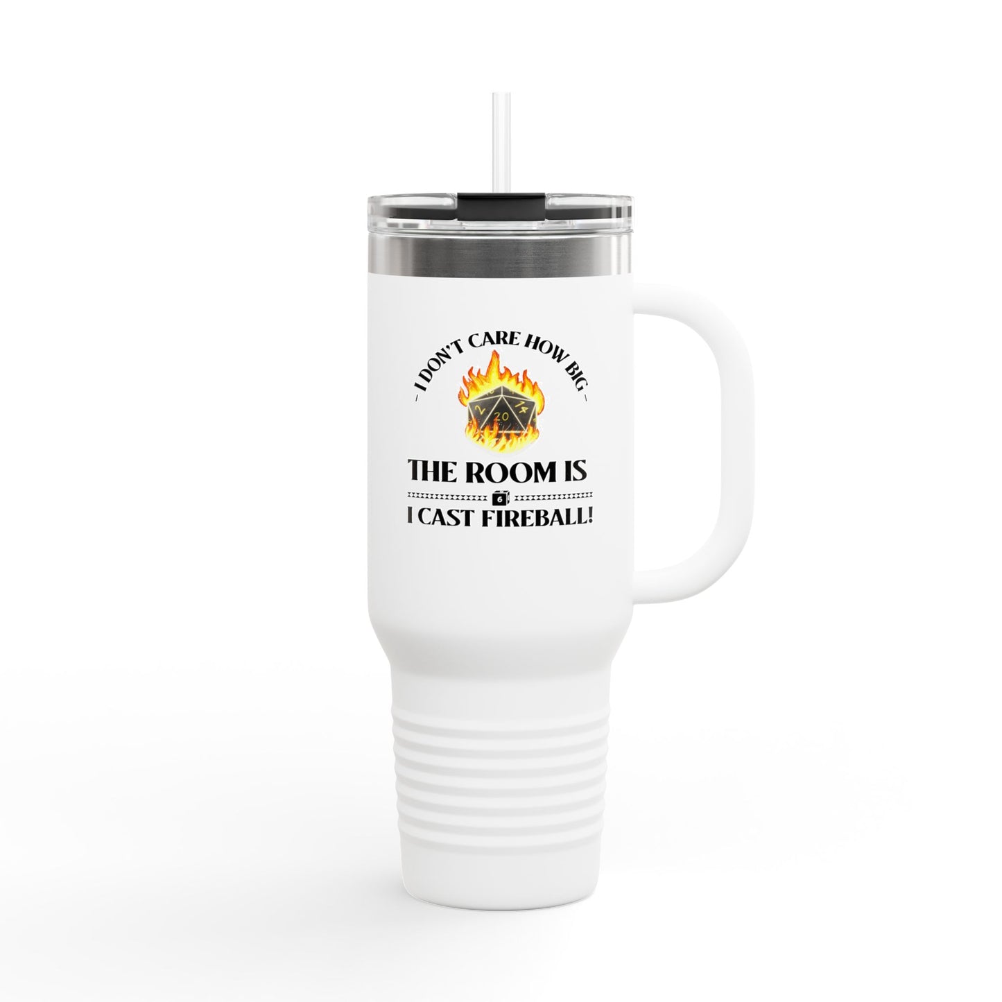 Travel Mug - d&d Spell Cast Fireball Design