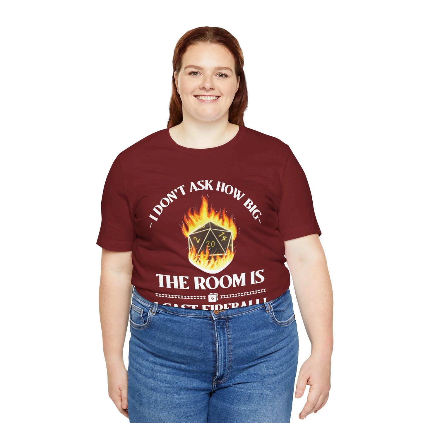 DnD, D&D, Cast fireball Unisex Tee, Introvert Meme Shirt, Funny Graphic Tee, Sarcastic T-Shirt, Humorous Top, Hilarious Quote Tee