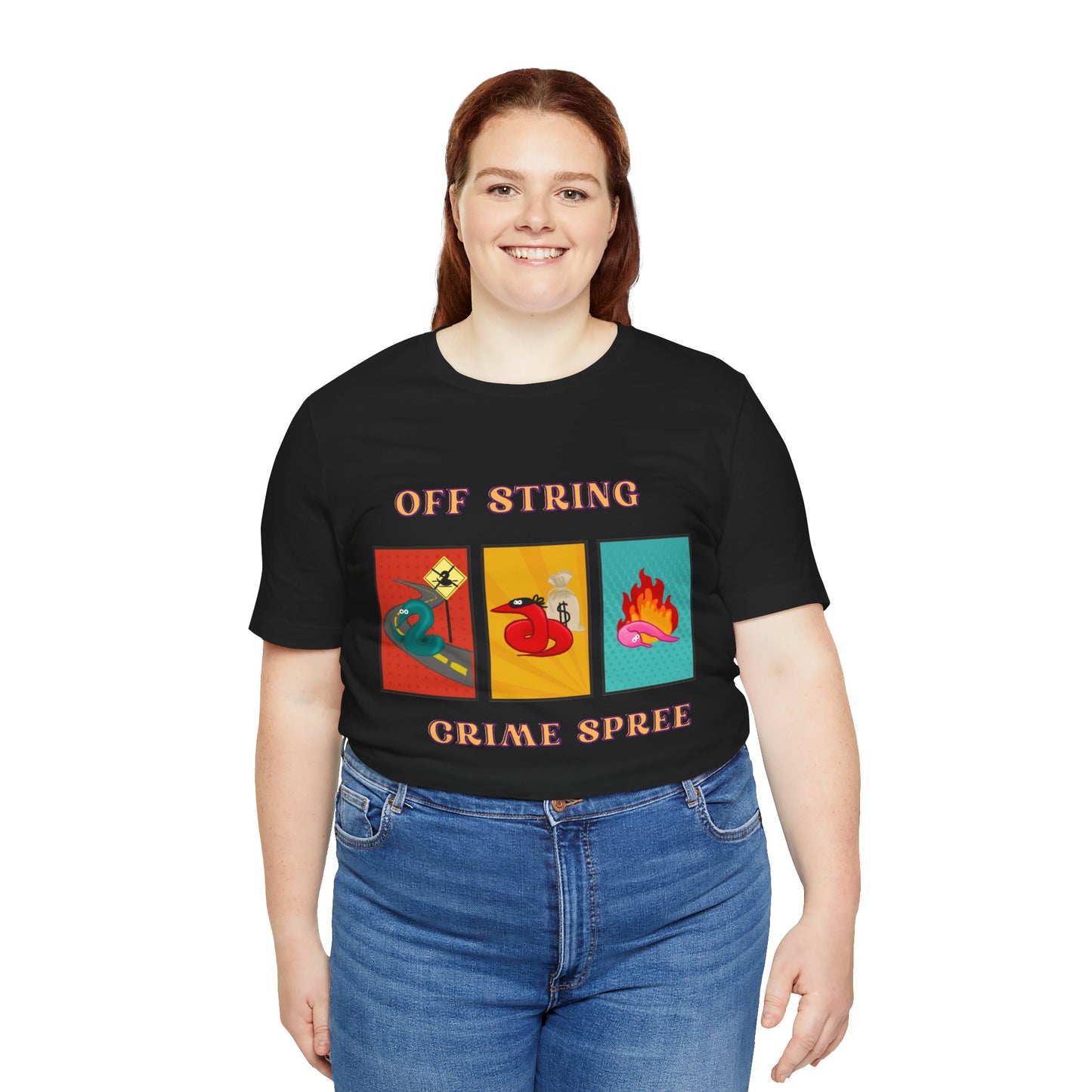 Worm on the String, Worm off the String, Crime Spree, Unisex Jersey Short Sleeve Tee