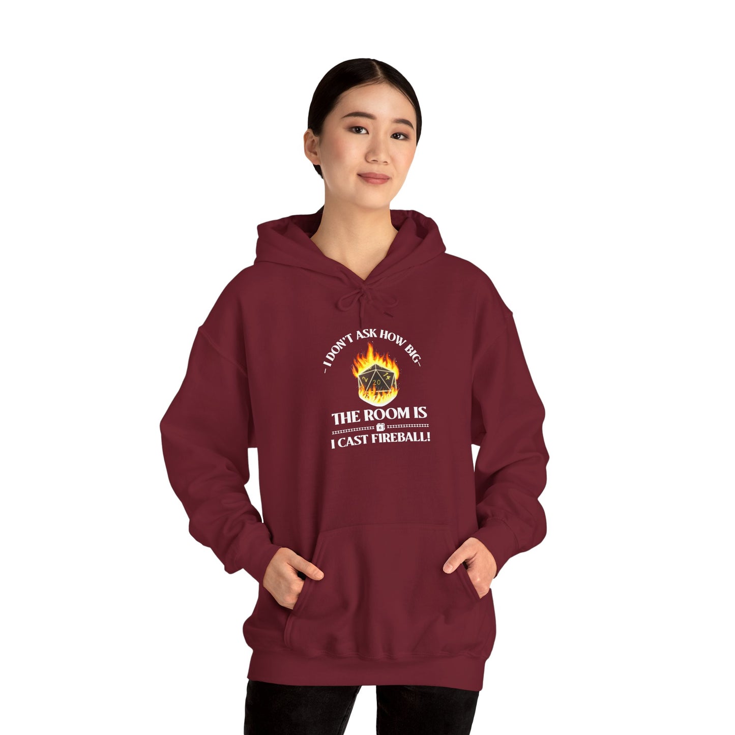 Hoodie - dnd Cast Fireball Design