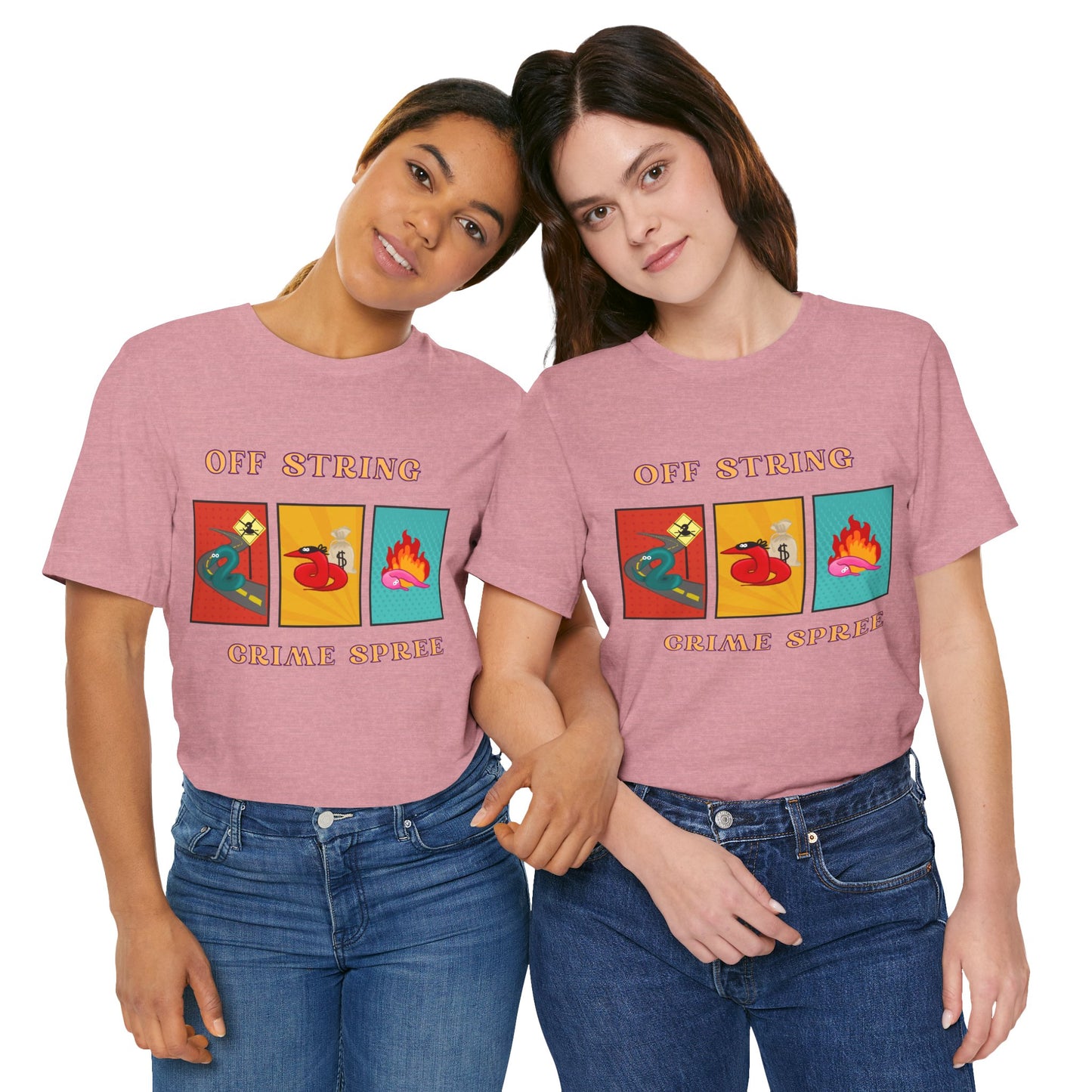 Worm on the String, Worm off the String, Crime Spree, Unisex Jersey Short Sleeve Tee