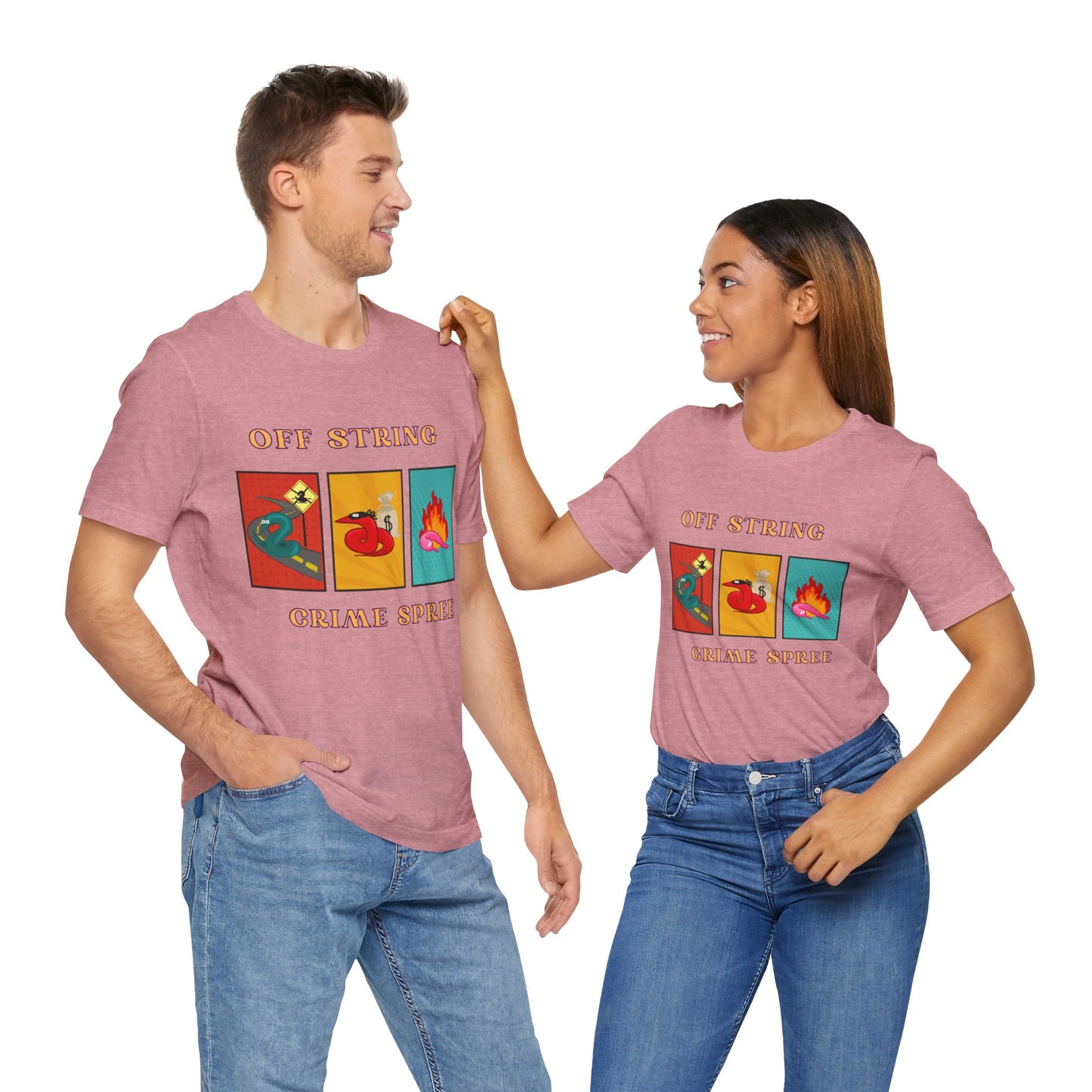 Worm on the String, Worm off the String, Crime Spree, Unisex Jersey Short Sleeve Tee