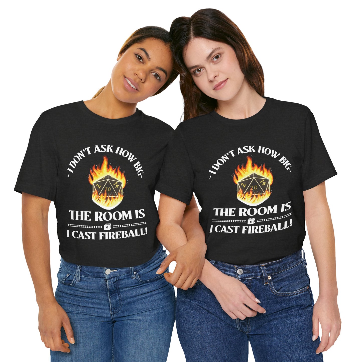 DnD, D&D, Cast fireball Unisex Tee, Introvert Meme Shirt, Funny Graphic Tee, Sarcastic T-Shirt, Humorous Top, Hilarious Quote Tee