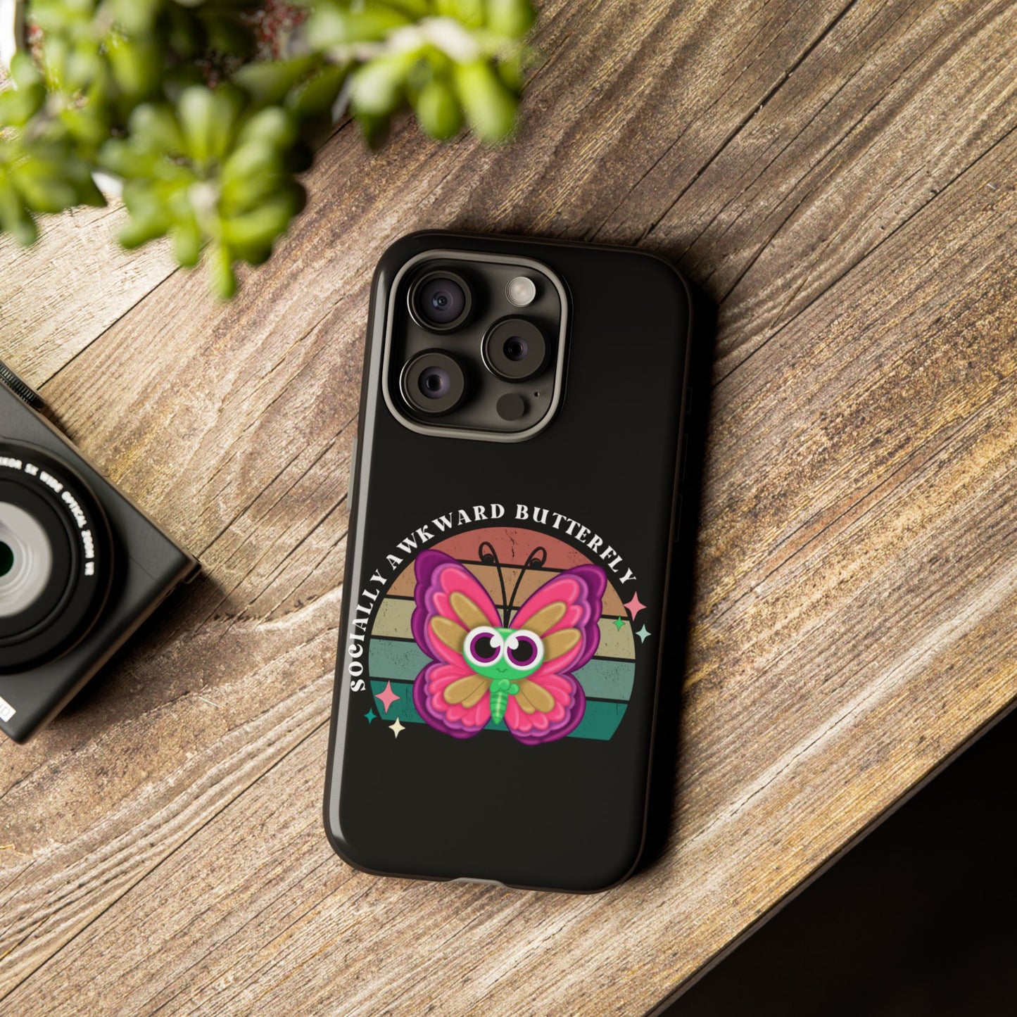 Socially Awkward Butterfly phone case Tough Cases