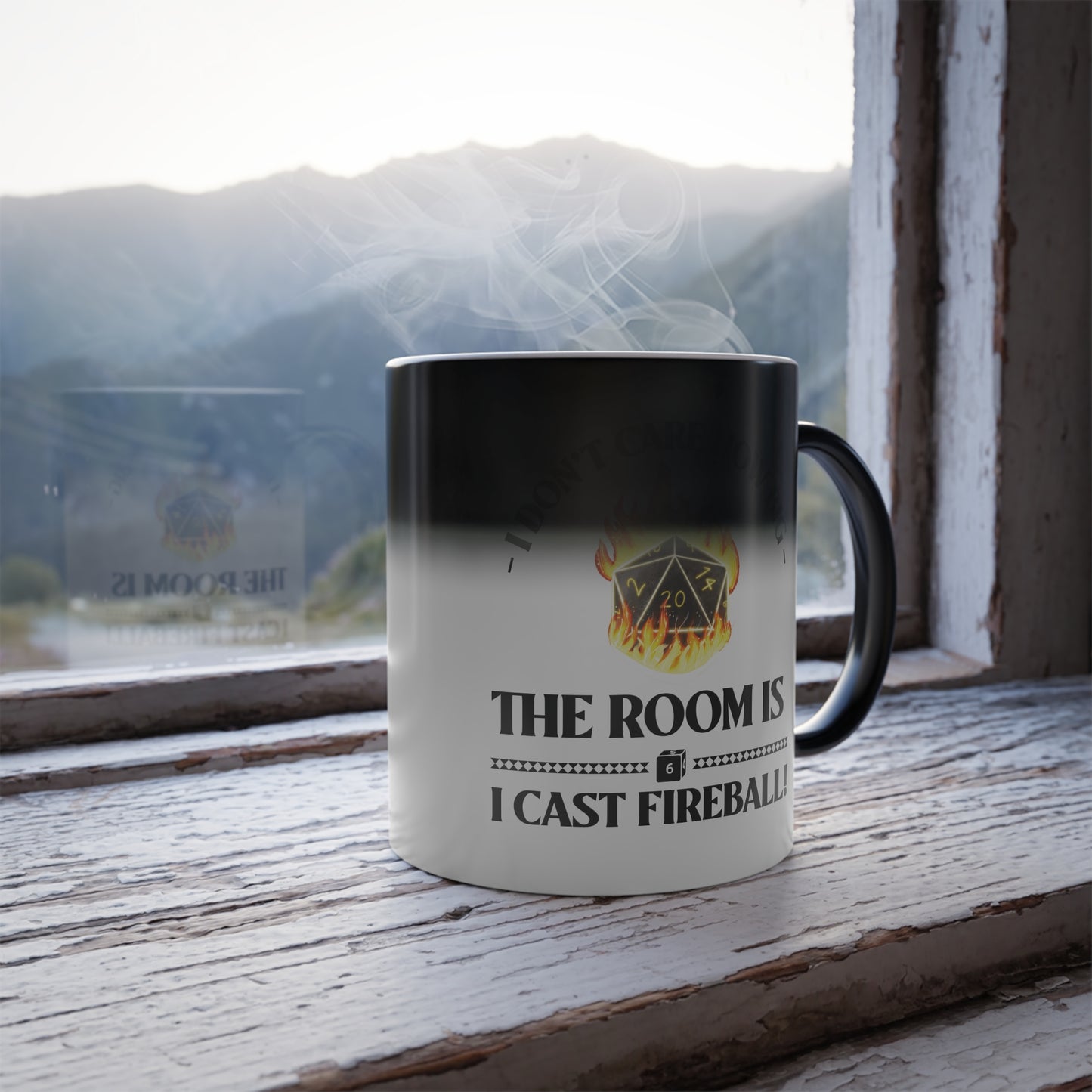 Mug - d&d Spell Cast Fireball Color Morphing Mug, 11oz