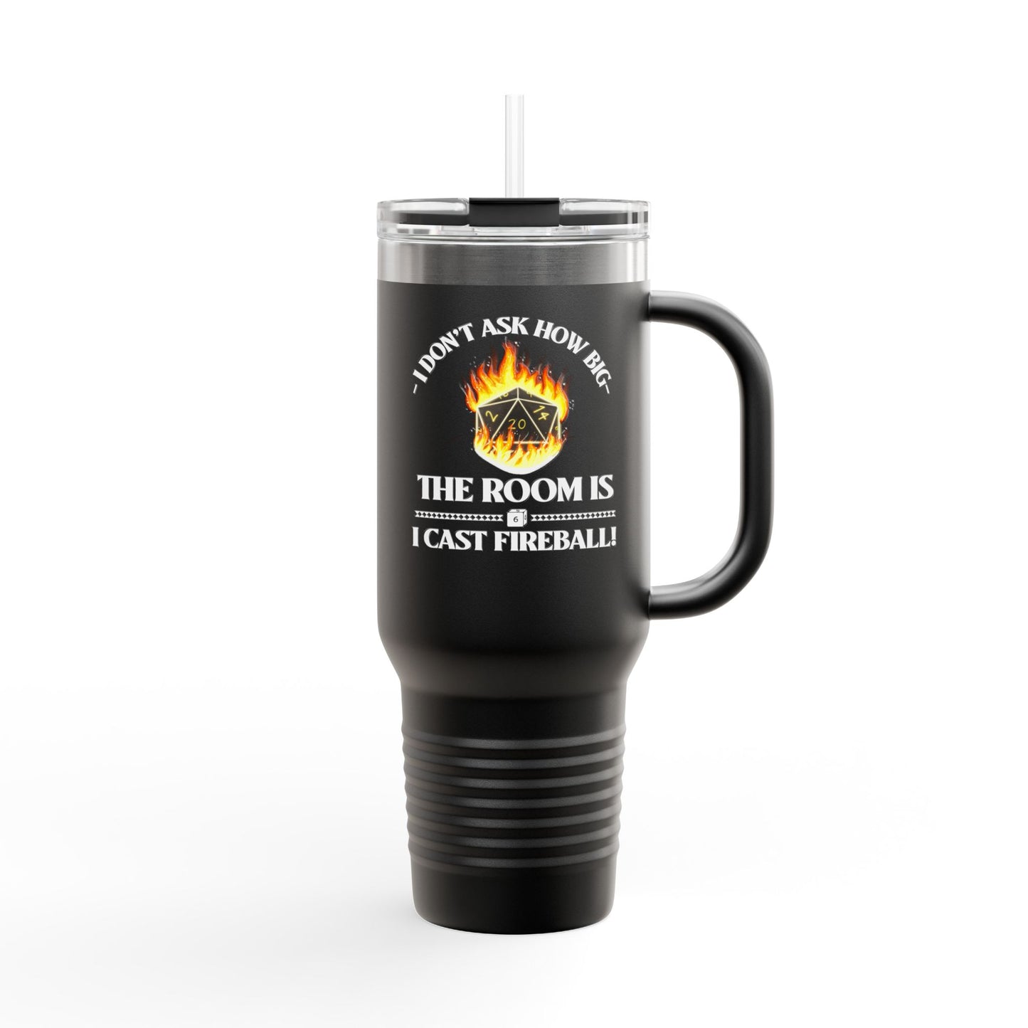 Travel Mug - d&d Spell Cast Fireball Design