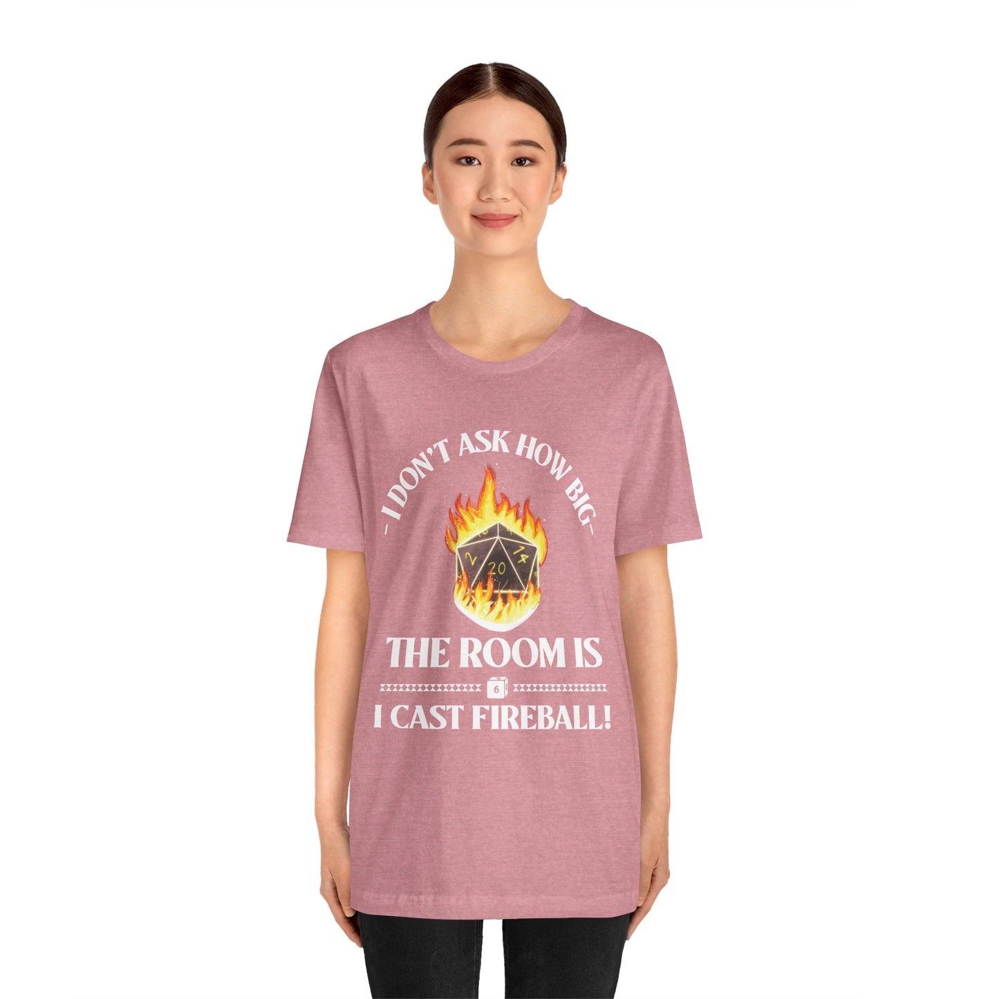 DnD, D&D, Cast fireball Unisex Tee, Introvert Meme Shirt, Funny Graphic Tee, Sarcastic T-Shirt, Humorous Top, Hilarious Quote Tee