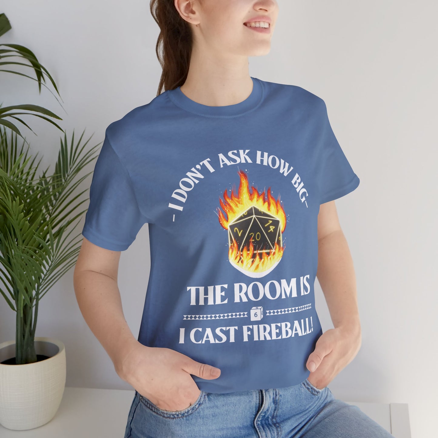 DnD, D&D, Cast fireball Unisex Tee, Introvert Meme Shirt, Funny Graphic Tee, Sarcastic T-Shirt, Humorous Top, Hilarious Quote Tee