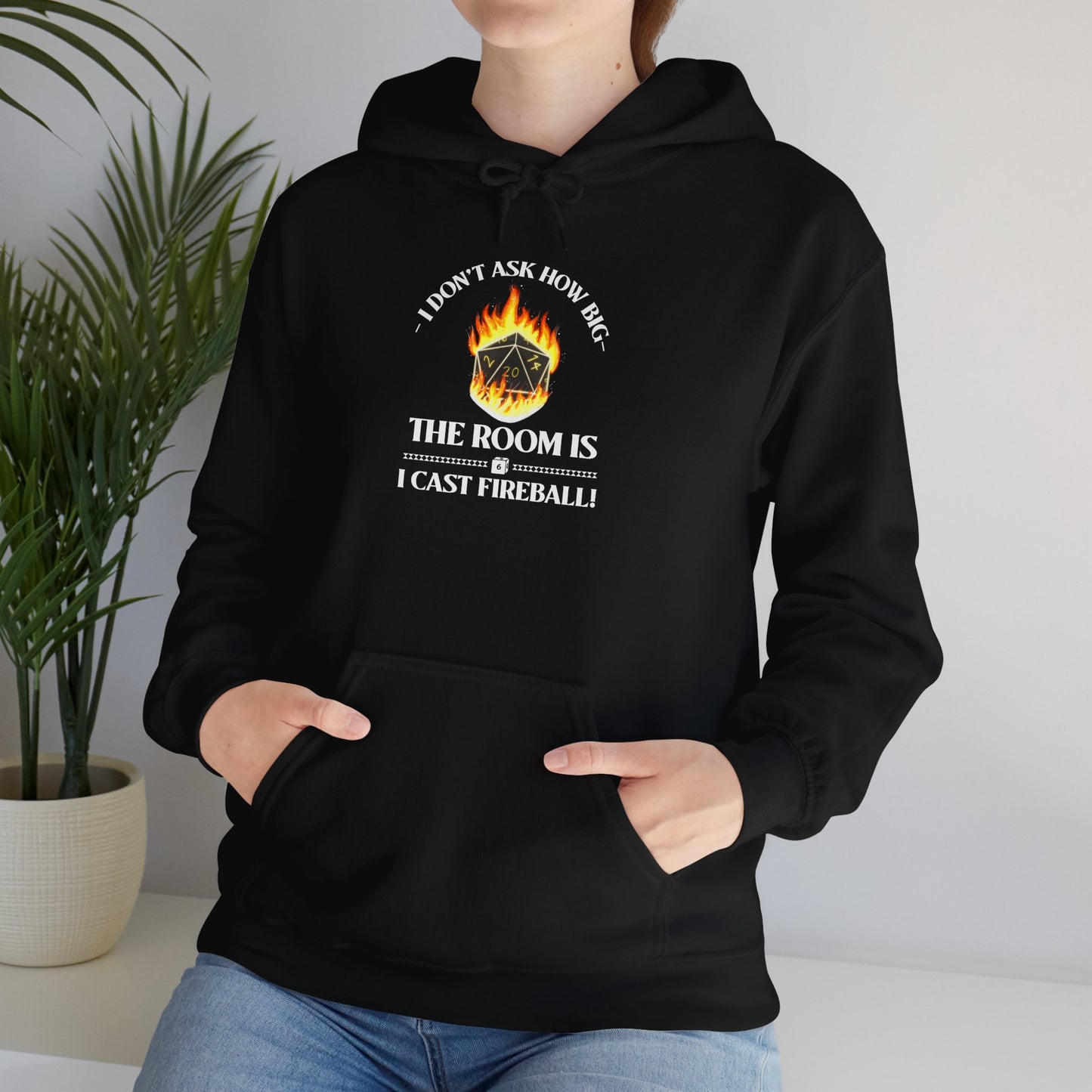 Hoodie - dnd Cast Fireball Design