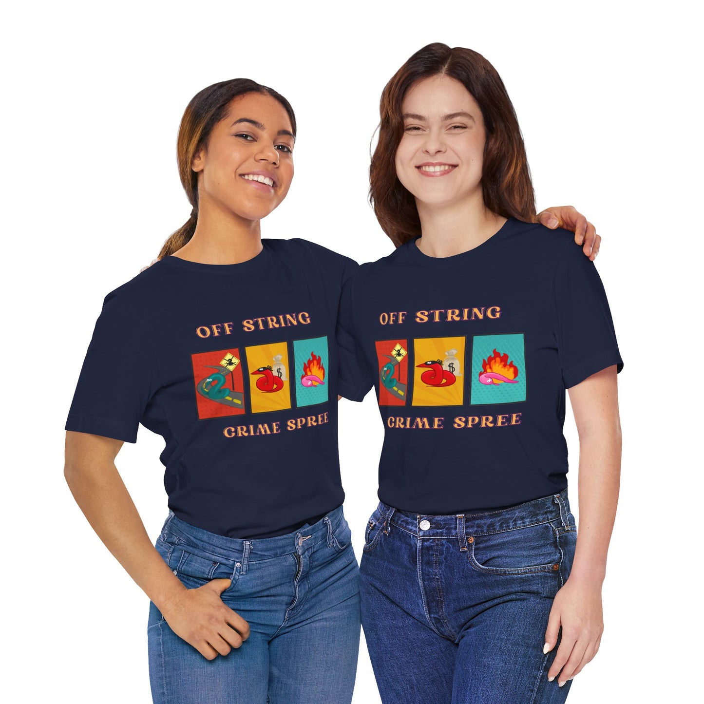 Worm on the String, Worm off the String, Crime Spree, Unisex Jersey Short Sleeve Tee