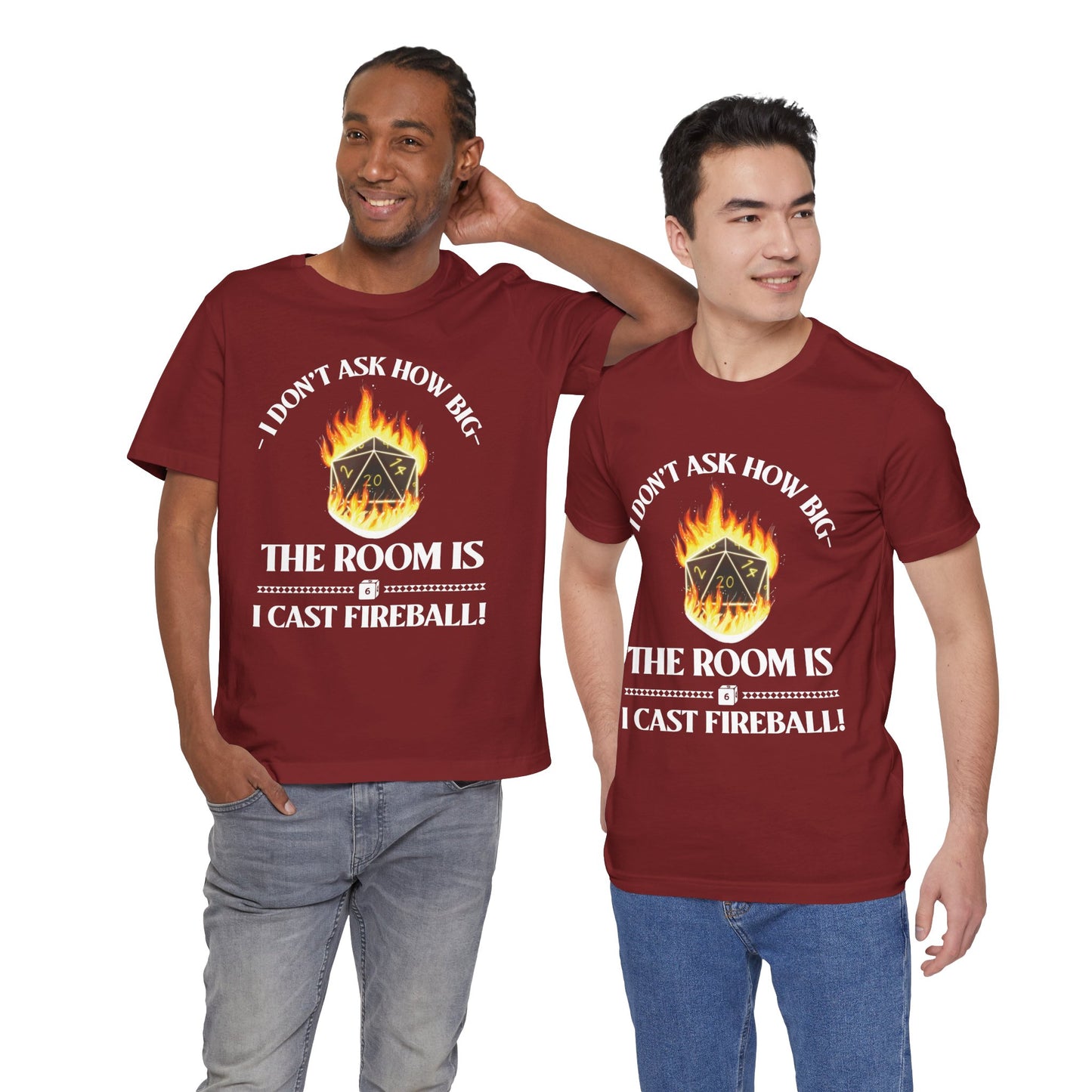 DnD, D&D, Cast fireball Unisex Tee, Introvert Meme Shirt, Funny Graphic Tee, Sarcastic T-Shirt, Humorous Top, Hilarious Quote Tee